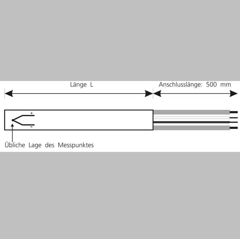 Horst Heizpatrone mit integriertem Temperaturfühler
