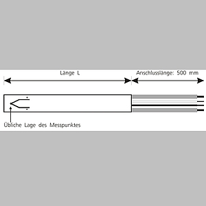 Horst Heizpatrone mit integriertem Temperaturfühler